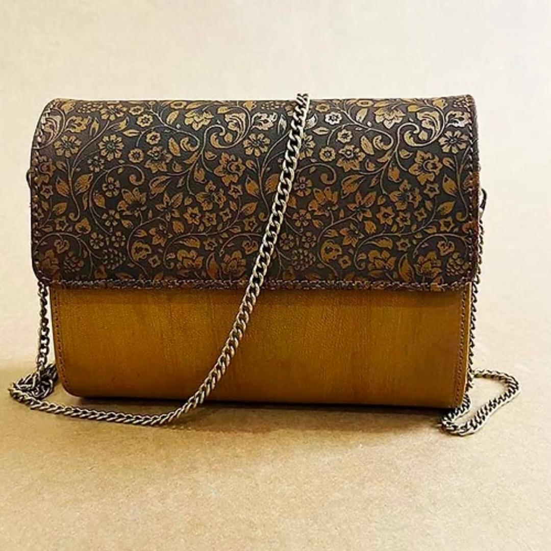 ROSE GOLD Zardosi Metal Box clutch Sling bag multi sequin beaded  embroidered, Bag purse, zardozi Hand